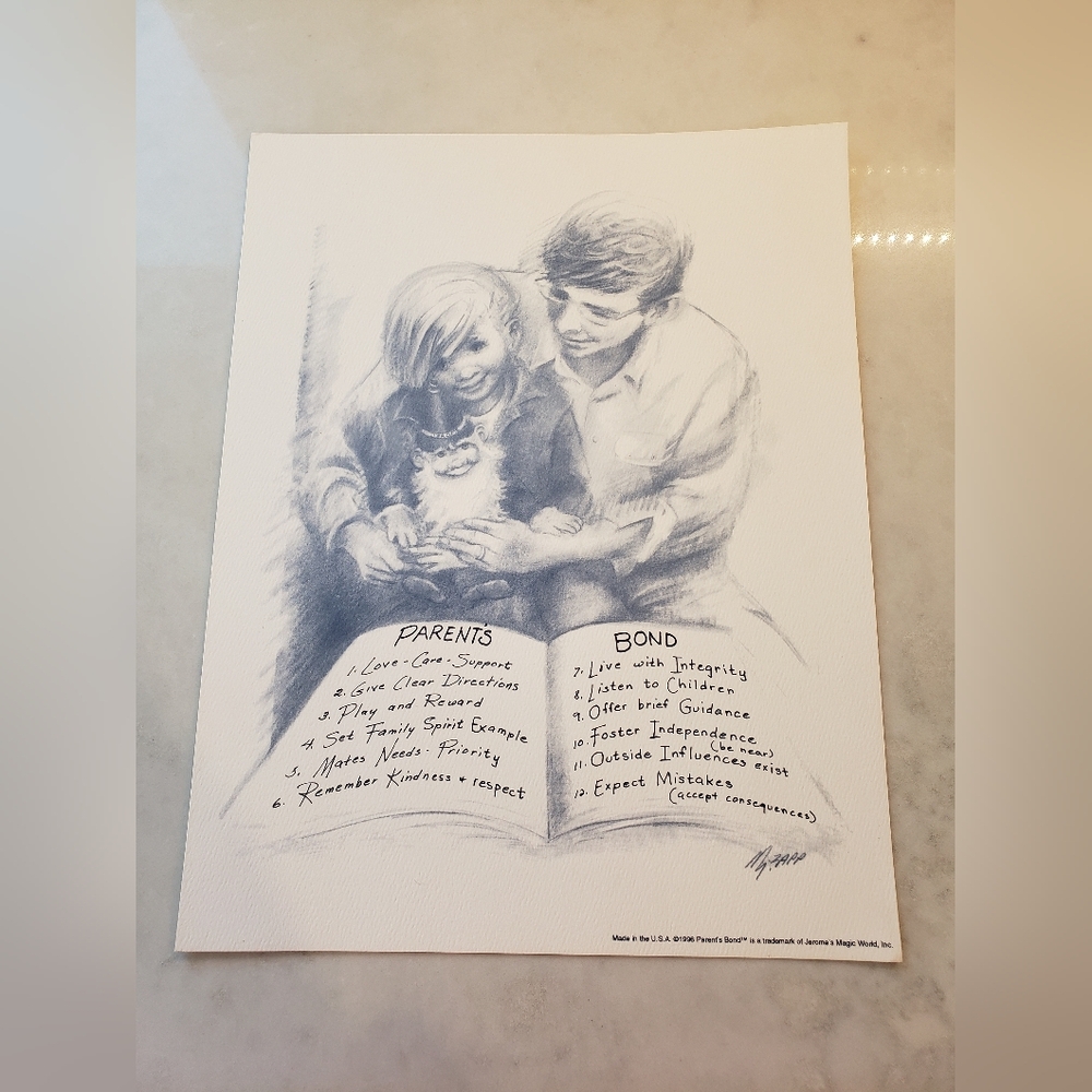 Parent's Bond Print by Marilyn Zapp